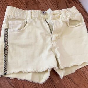 Zara kids yellow shorts